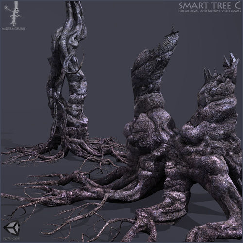 Smart Tree C Low-poly 3D model