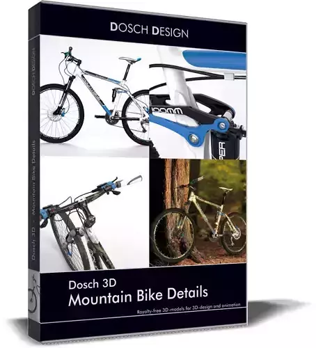 Dosch 3D - Mountain Bike Detail 3D model