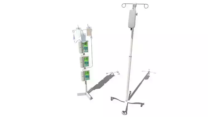 IV Poles - Drip Low-poly 3D model