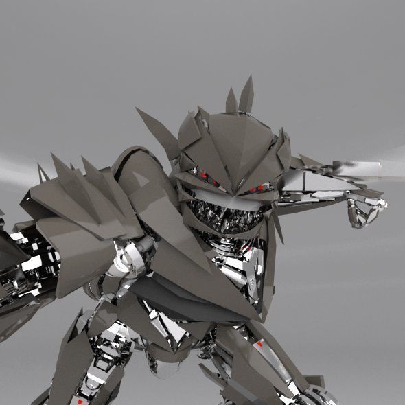 Transformers decepticon Eviscerator 3D model_7