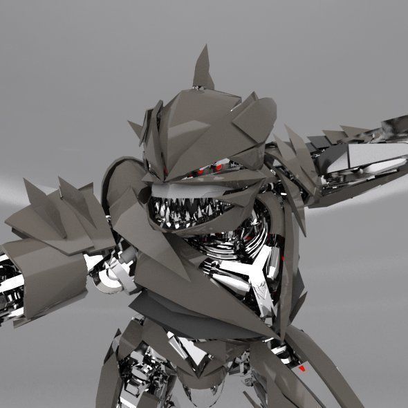 Transformers decepticon Eviscerator 3D model_8