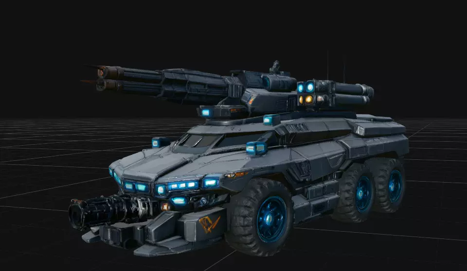 Sci Fi Heavy Armored Combat Vehicle 3D print model