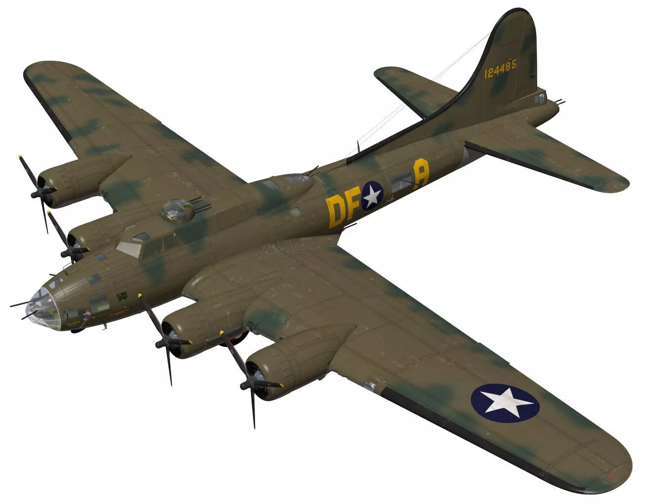 Boeing B-17F Flying Fortress 3D model