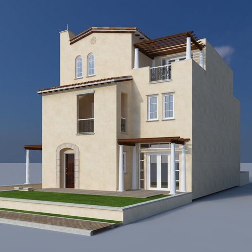 Villa 450SqYds 3D model