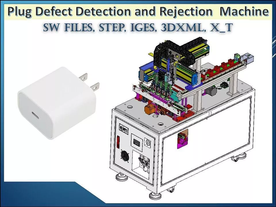 Automatic Plug Defect Detection and Rejection Machine 3D model