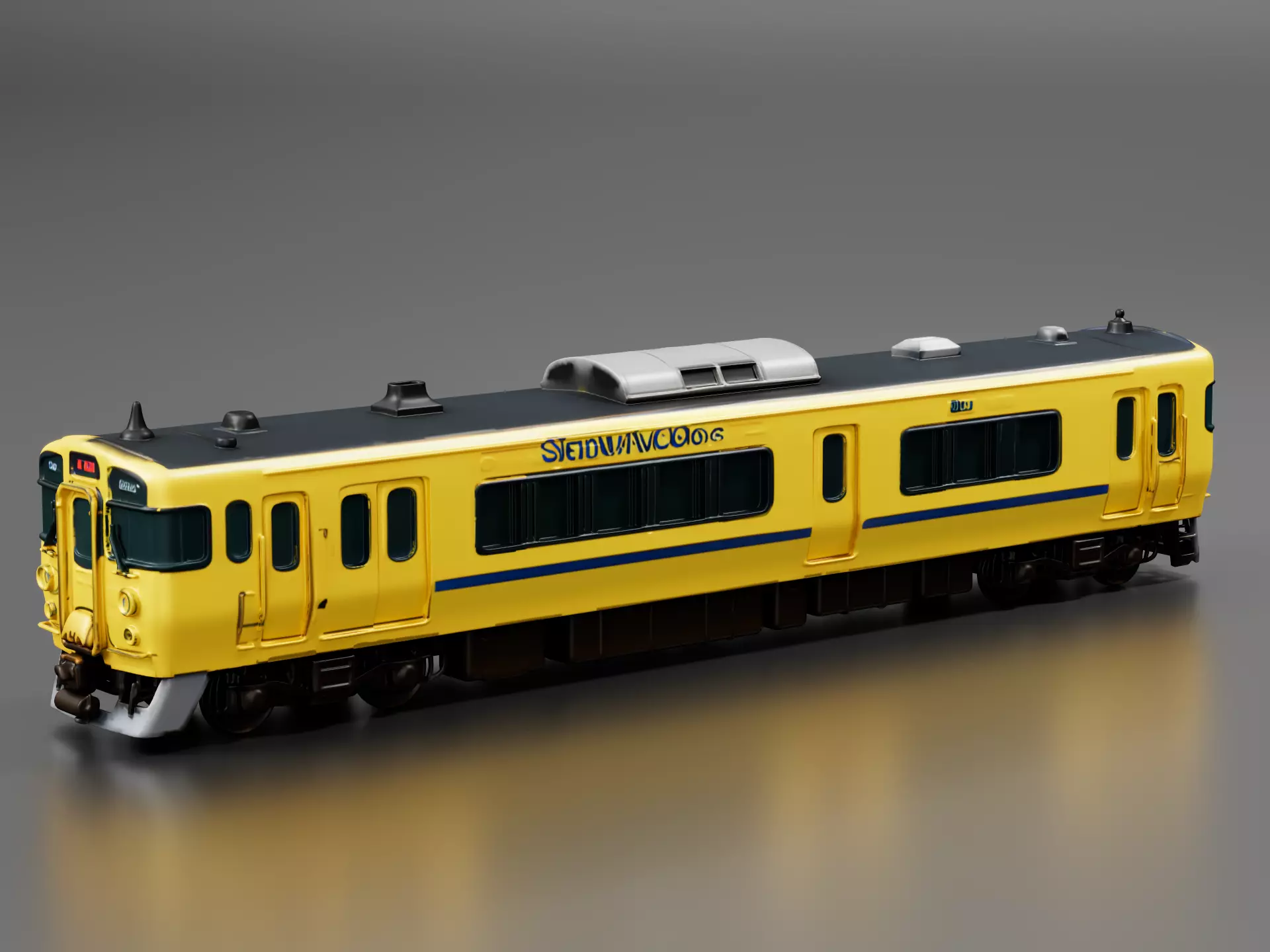 Shinkansen Doctor Yellow Inspection Train 3D print model