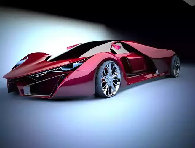farrari f80 3D model