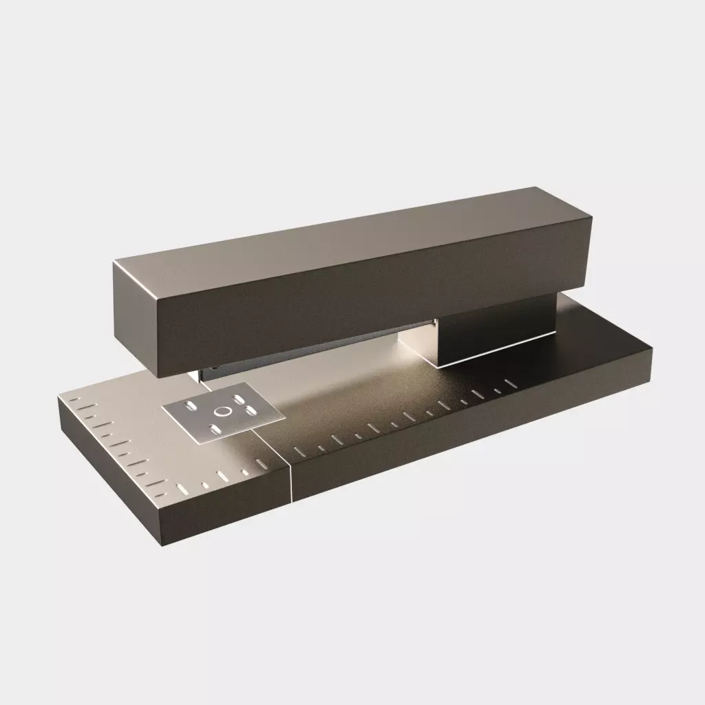 Modern Metal Stapler - Office Supply 3D Model Free 3D model