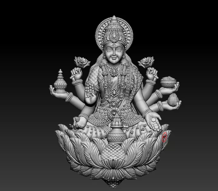 Laxmi Mata 3D print model 3D print model