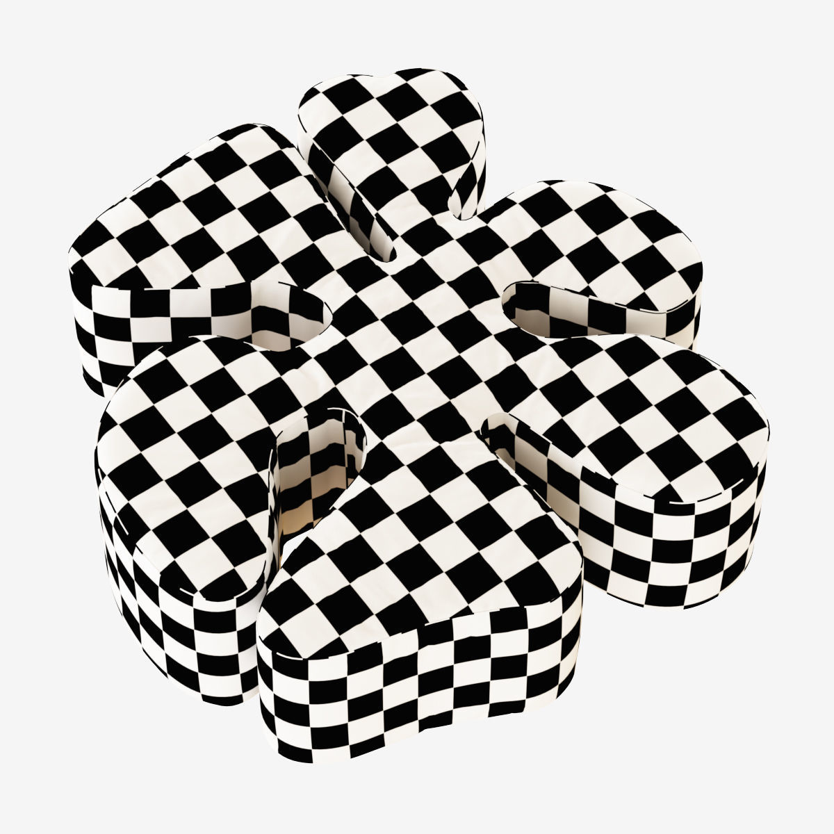 Pouf Margaret 3D model_4