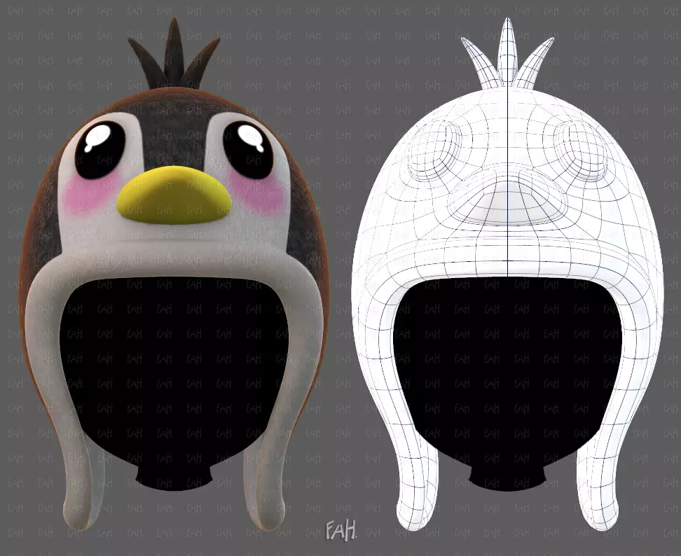 Cap V90 Low-poly 3D model