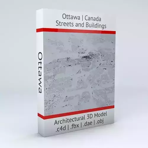 Ottawa Streets and Buildings 3D model