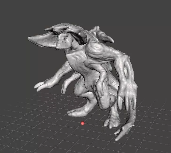 SCUNNER KAIJU MONSTER MINIATURE GAMES RPG DND 3D print model