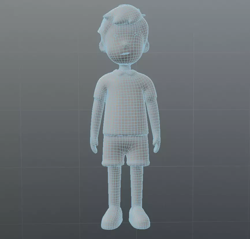 Cartoon Boy Character 3D model