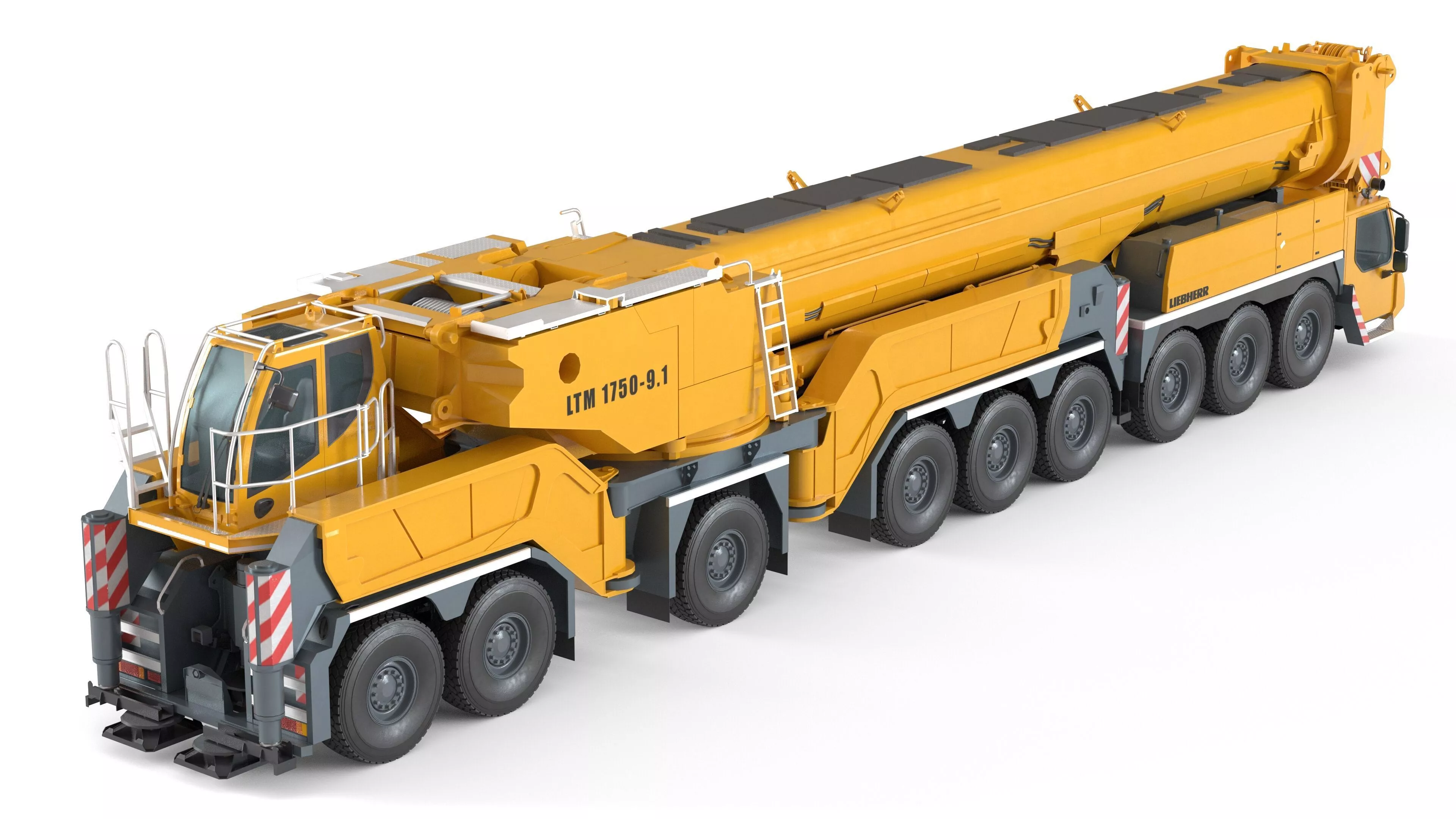 Liebherr LTM Mobile Crane 175091 Low-poly 3D model