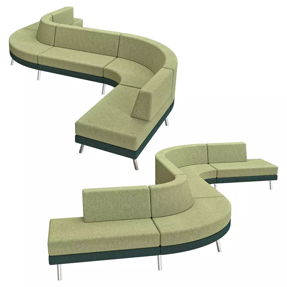 Modular sofa Low-poly 3D model