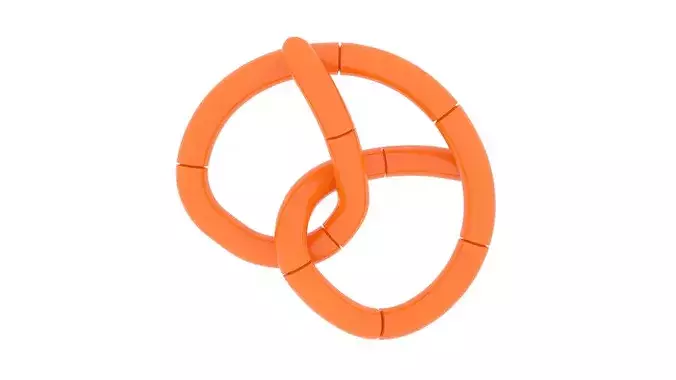 Pretzel Puzzle 3D model 5