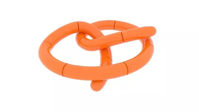 Pretzel Puzzle 3D model 7