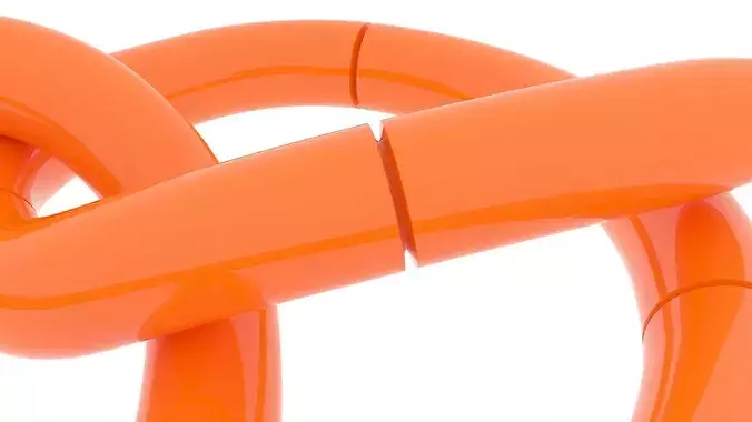 Pretzel Puzzle 3D model 2