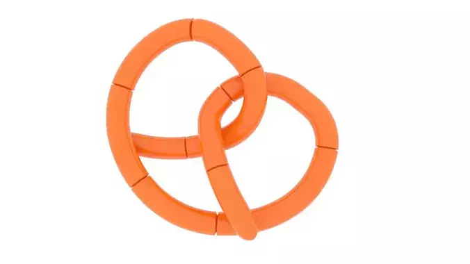 Pretzel Puzzle 3D model 3