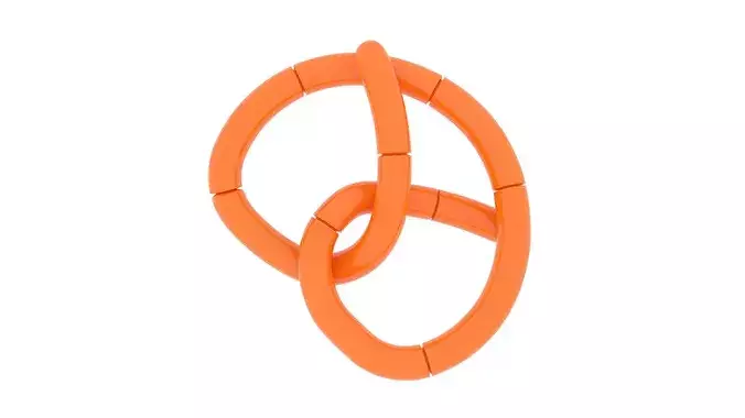 Pretzel Puzzle 3D model 6