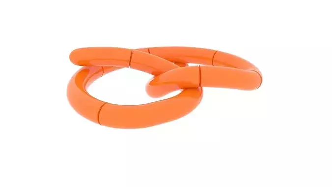 Pretzel Puzzle 3D model 4