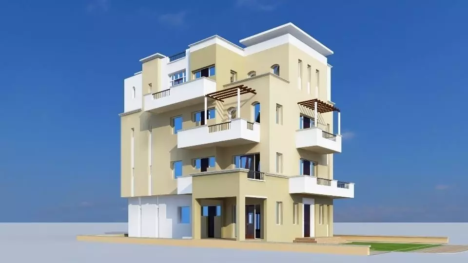 Mediterranean Villa 3D model_0