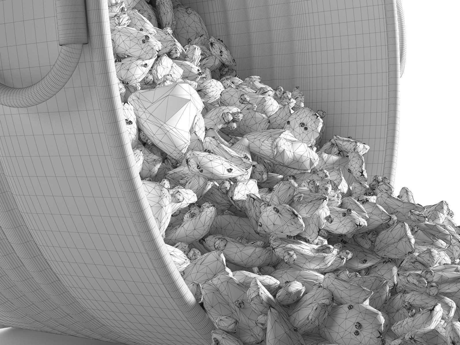 Pumpkin Pie Spice Coconut Oil Granola 3D model_2