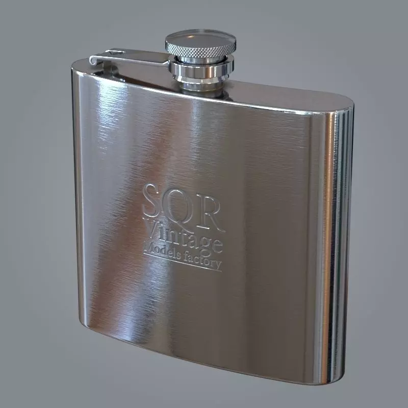 Whiskey flask 3D model