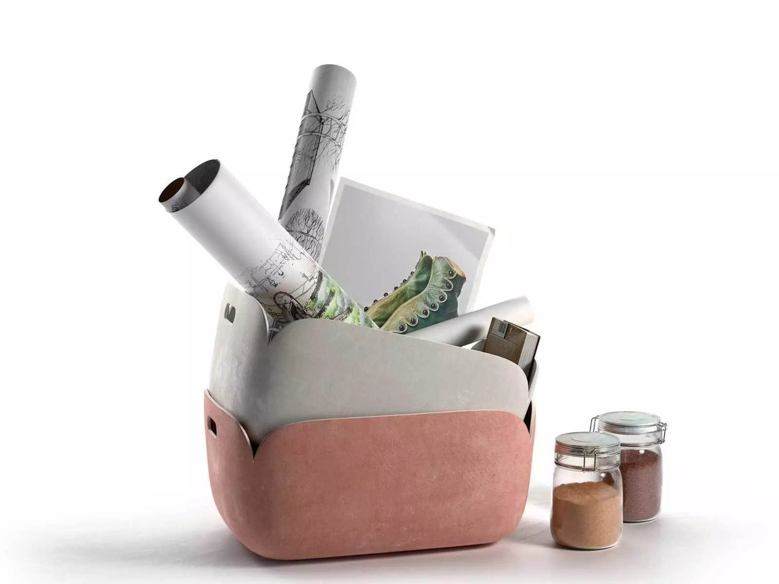 Restore Storage Basket Composition 3D model_0