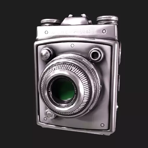 Retro Film Camera 3D Model 3D model
