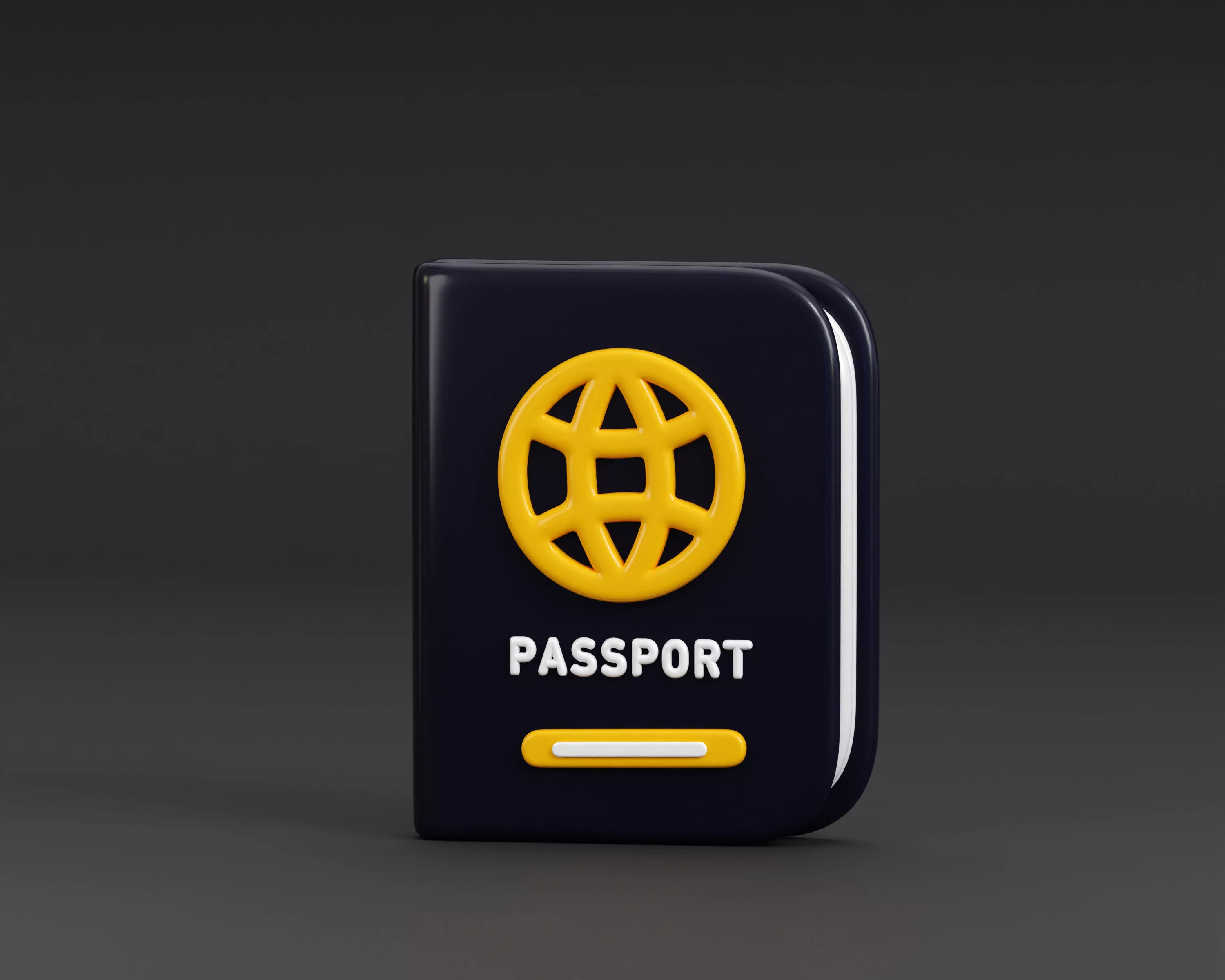 Passport Low-poly 3D model