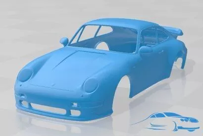 Porsche 911 993 1996 Turbo Printable Body Car 3D print model
