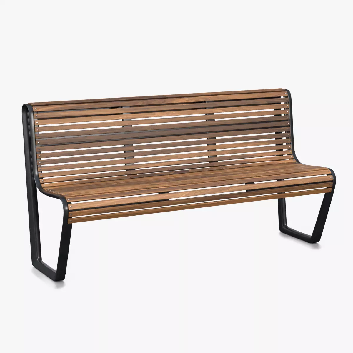 Modern Street Bench - Street Furniture Low-poly 3D model
