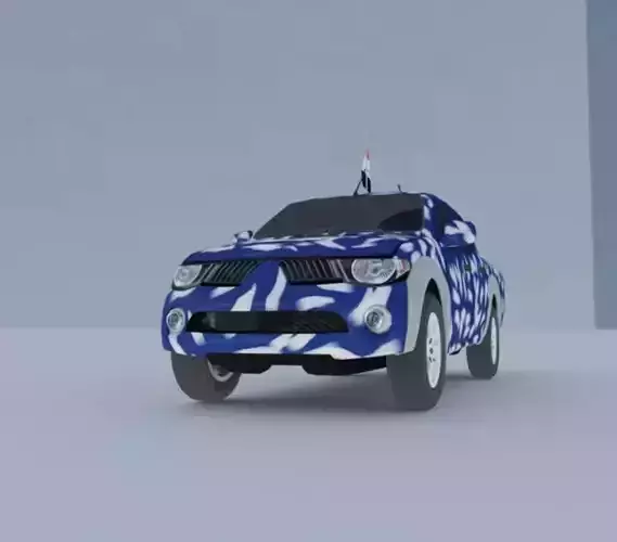 Iraqi police pick up Low-poly 3D model