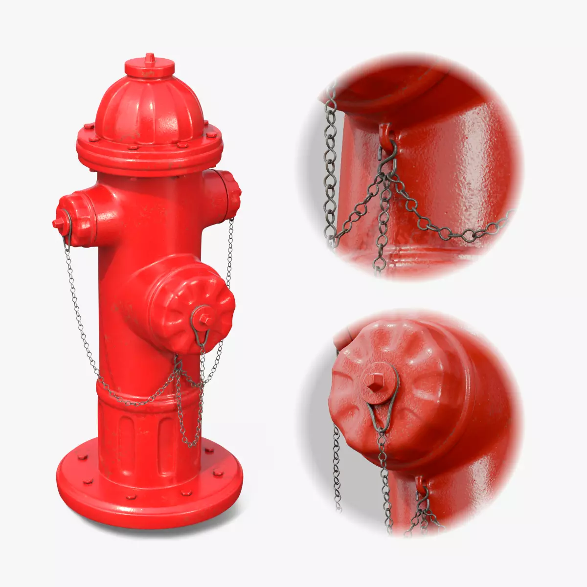 Fire Hydrant - Urban Street Prop Low-poly 3D model