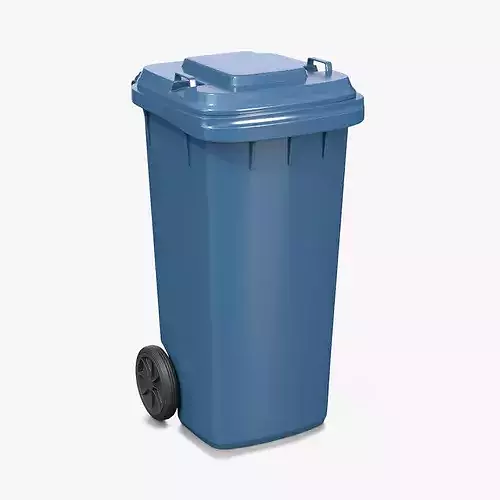 Modern Wheelie Bin - Urban Waste Management Prop