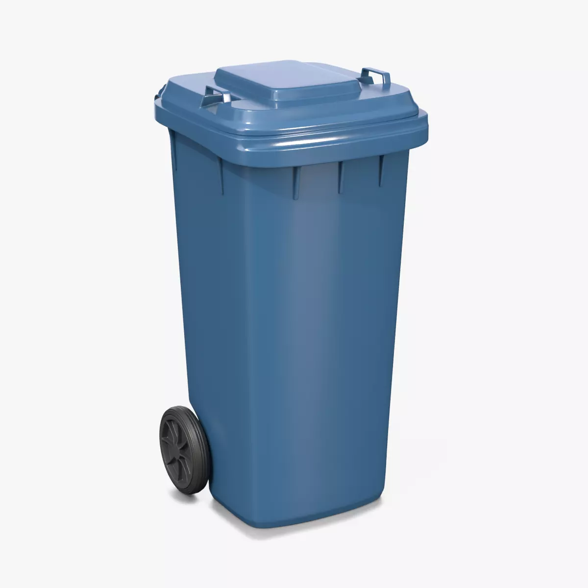 Modern Wheelie Bin - Urban Waste Management Prop Low-poly 3D model