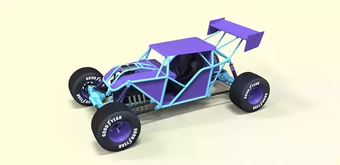Road buggy 3D model