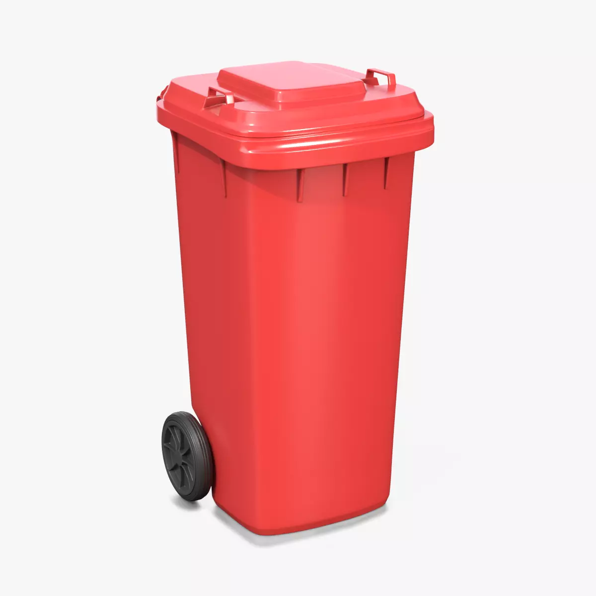Mobile Waste Container - Outdoor Garbage Bin Asset 3D model