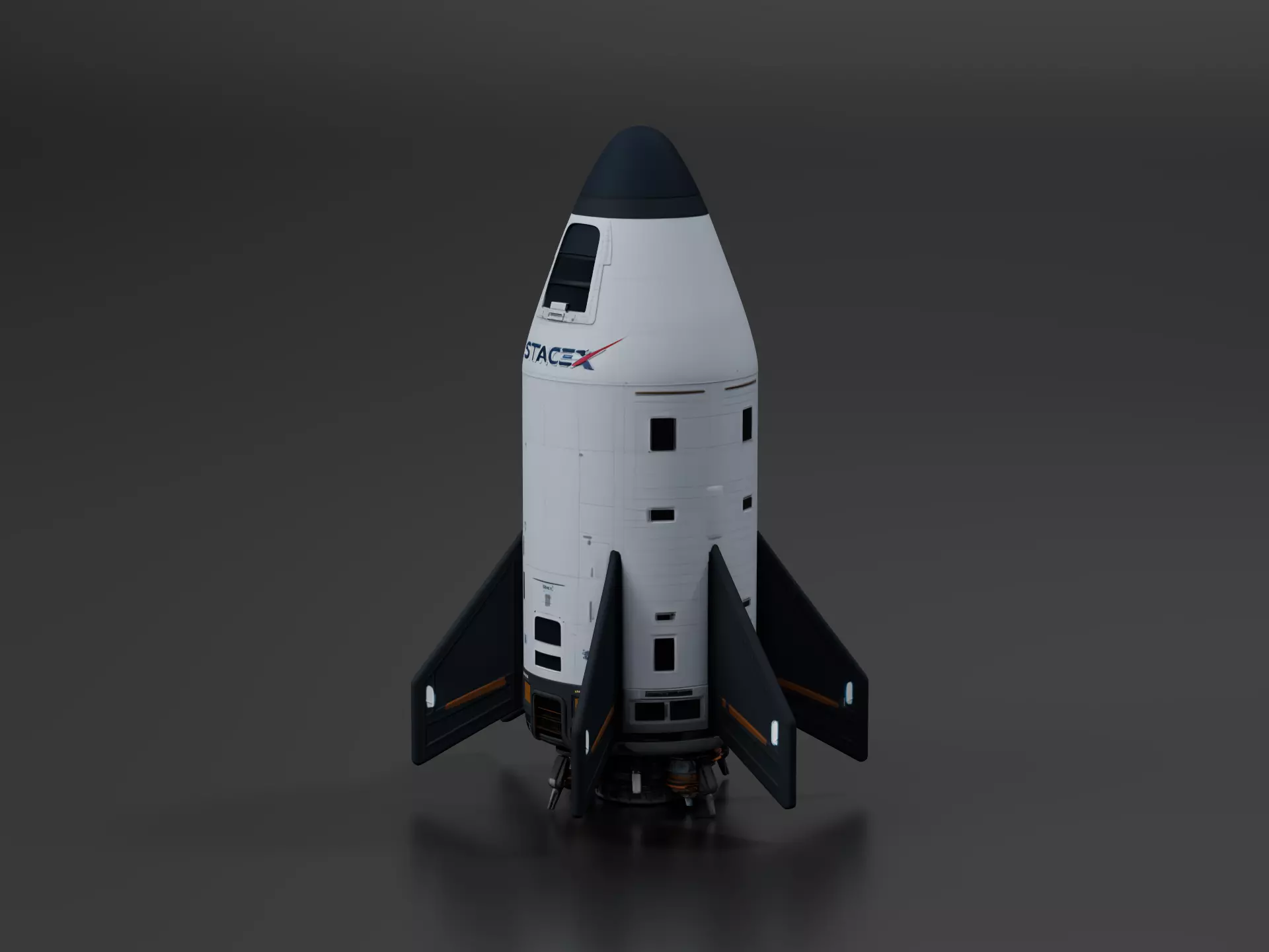 SpaceX Starship Interplanetary Transport 3D print model