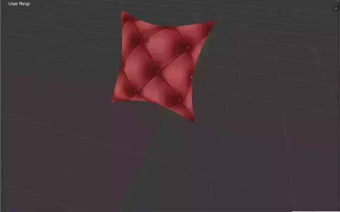 Cushion 3D Blender
