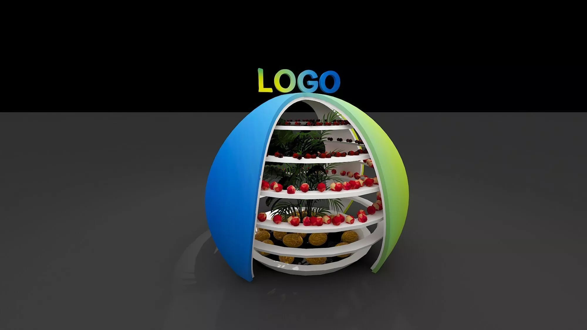 Product Display Area 3D model