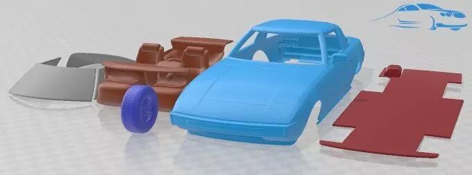 Mazda RX-7 1978 Printable Car 3D print model