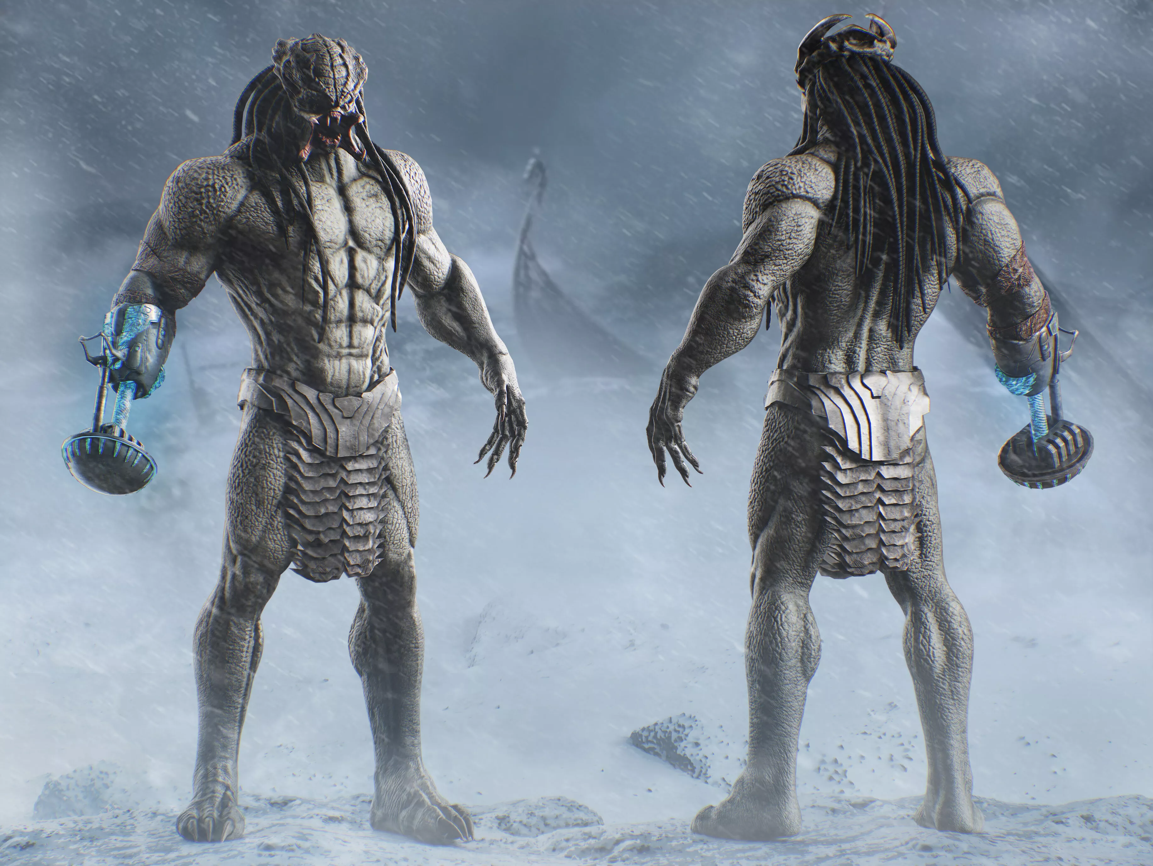 Viking Predator from Killer of Killers Low-poly 3D model