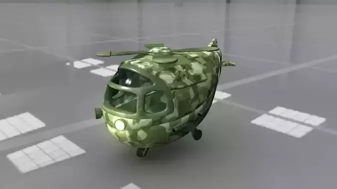 Heavy Chopper Cartoon  3D model