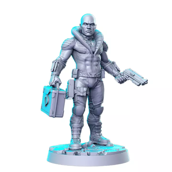 Gijoe Destro X - Board Game Miniature STL 3D print model