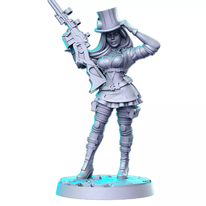 Caitlyn VI - RPG Tabletop Figure 3D print model