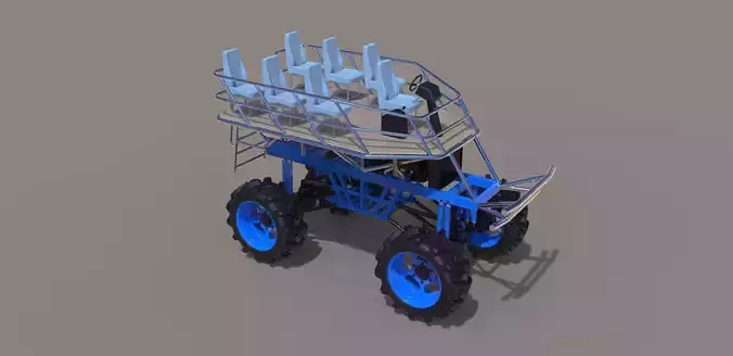 Platform buggy 3D model