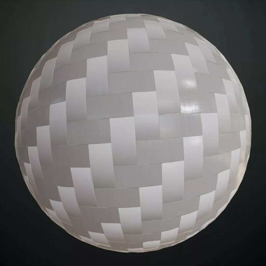 Carbon Fiber Silver Basketweave BR Material Seamless Texture